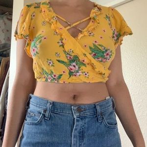 Floral crop top